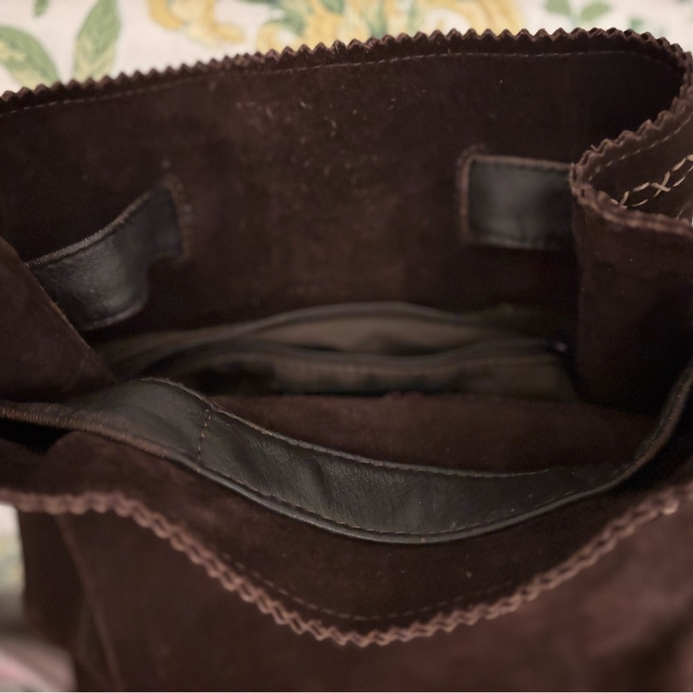Brown Suede Backpack - Picture 5 of 10